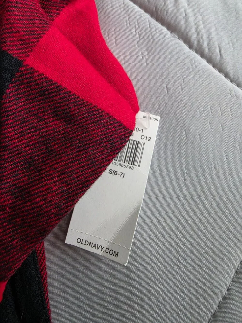 Old Navy Kids Red Buffalo Button Up Button Down Flannel Shirt Size Small